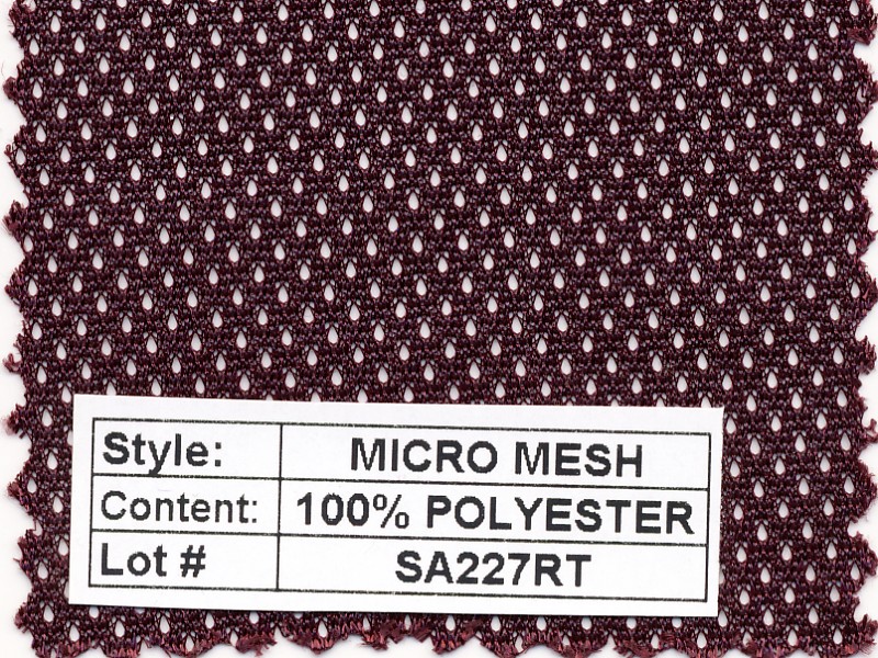 Micro Mesh 100% Polyester